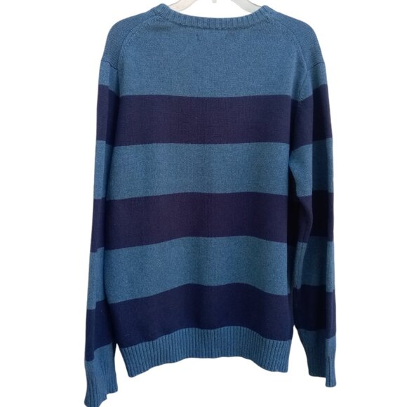 Basic Editions striped cotton sweater size L - Picture 2 of 9